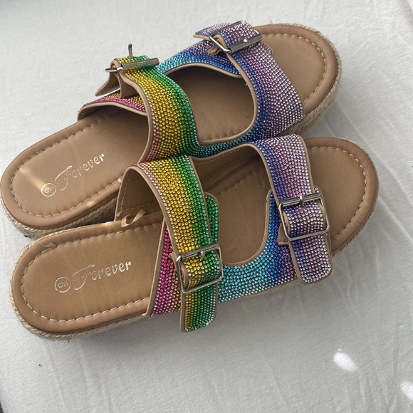 Multi color forever sandals - Picture 2 of 7
